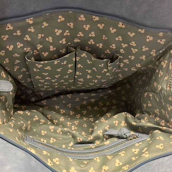 Steven by Steve Madden Blue Basketweave Shoulder Purse w/ Hanging Tassels- large - Picture 10 of 16